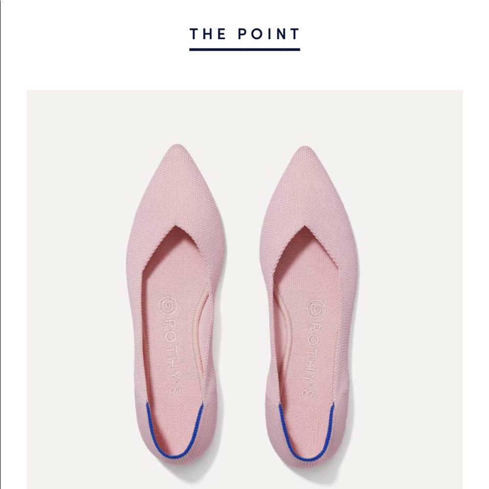 Rothy’s The Point in Petal Pink